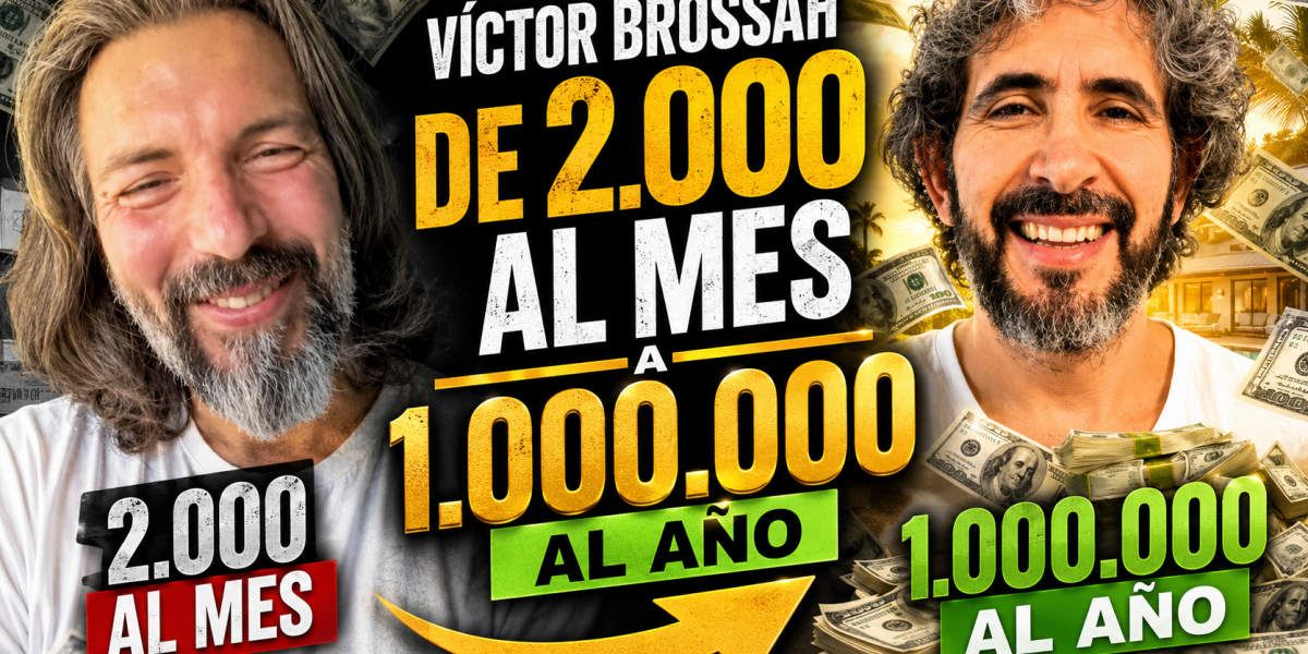 Victor Brossah (brossahleyton) ganaba 2.000 euros al mes y ahora genera más de 1.000.000 de euros al año.