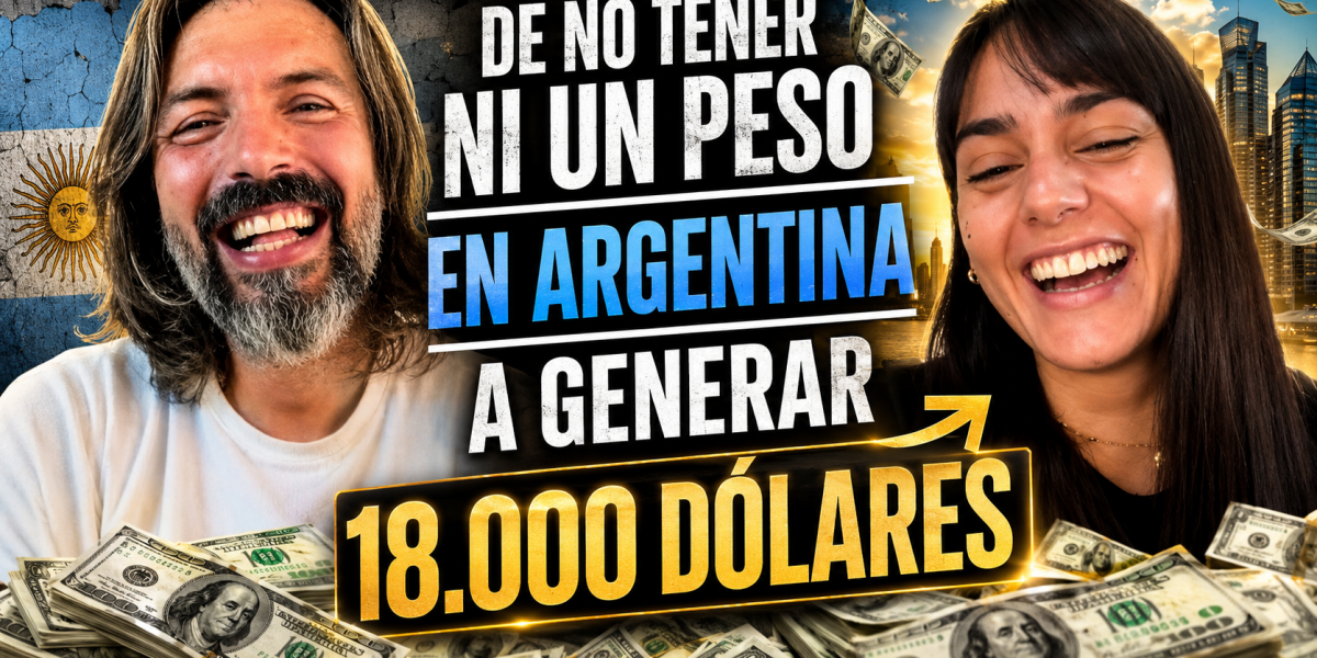 Anabella en Argentina no tenía un peso para entrar en la Mentoría y logró generar 18.000 dólares.